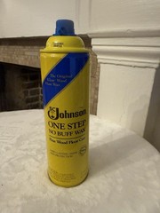 SC Johnson One Step No Buff Wax Fine Wood Floor Care 22oz Unopened- Discontinued