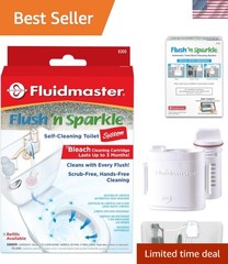 8300 Flush ‘n Sparkle Automatic Toilet Bowl Cleaning System with Bleach Cartr…