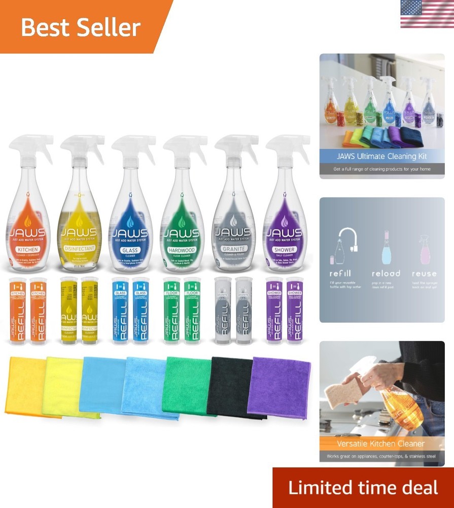 Cleaners Ultimate Cleaning Kit, Multi-Surface Kitchen, Glass, Shower, Granite…