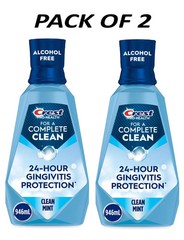 Crest Mouthwash Pro Health Complete Clean, Alcohol Free, Clean Mint, 1 L, 2 Pack