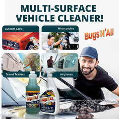Bugs N’ All Multipurpose Car Cleaner & Degreaser – Bug & Tar Remover Concentrate