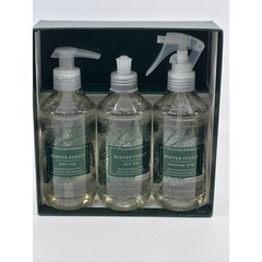 Williams Sonoma Winter Forest Kitchen Essentials 3 Piece Set Soap & Spray NEW