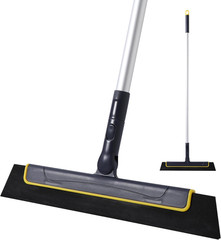 Floor Squeegee Broom EVA Foam Blade Aluminum Pole for Shower Bathroom Kitchen…