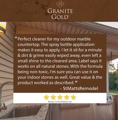 Outdoor Stone Cleaner for Granite, Marble, Travertine and More Natural 24 Oz