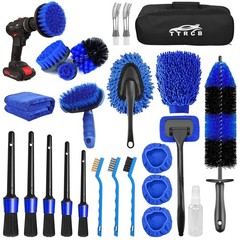 26Pcs Car Detailing Brush Set Car Detailing Kit Brushes Cleaning Tools Car
