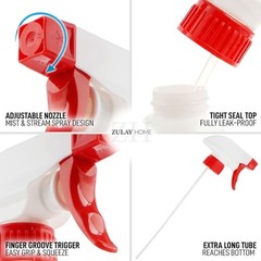 Zulay Home Heavy Duty Spray Bottle – Leakproof, Adjustable Nozzle