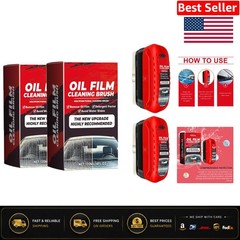 Oil Film Cleaning Brush Set – Durable, Portable Glass Coating for Safe Driving