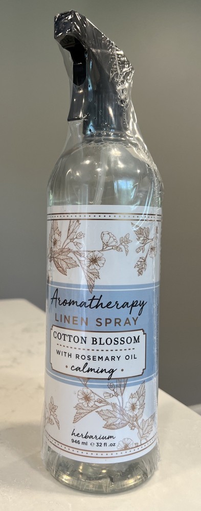 Herbarium Aromatherapy CALMING Odor Eliminator ROOM LINEN SPRAY~ COTTON BLOSSOM