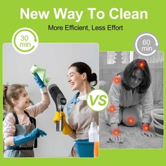 -Electric Spin Scrubber – 10-in-1 Cordless Shower Scrubber & Cleaning Brush w…