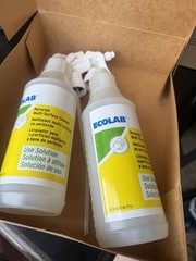 Kay Ecolab Peroxide Multi Surface 32oz Plastic Trigger Spray Bottles 2 pk Empty