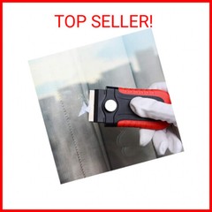Gomake Locking Razor Blade Scraper with Safety Cap, Glass Cooktop Scraper with 1