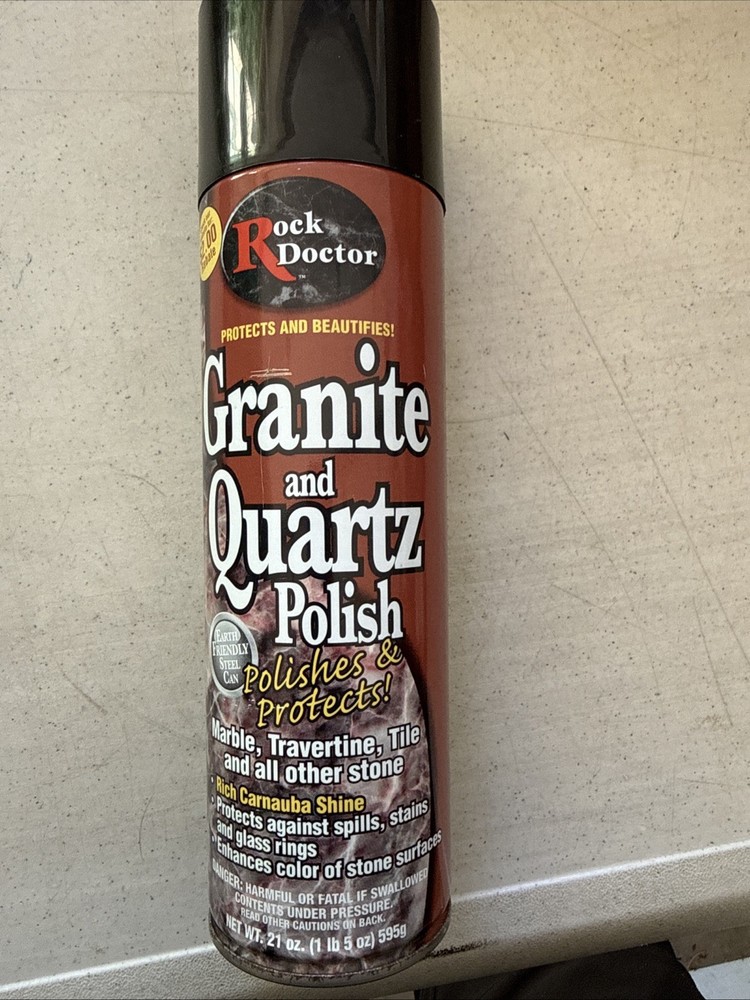 Rock Doctor Granite And Quartz Polish 21 oz Marble Travertine Carnauba Shine