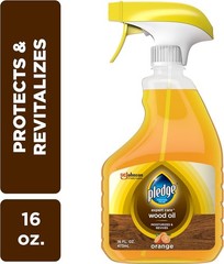 Pledge® Wood Oil, Expert Care™, Trigger, Orange Scent, 16 oz (Pack of 8)