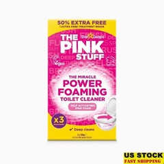 Foaming Toilet Cleaner Stain Remover Deep Clean Self-Activating Formula 3 Count