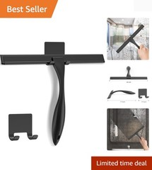 All-Purpose Stainless Steel Shower Squeegee for Shower Glass Door with Adhesi…