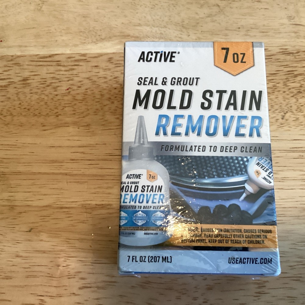 NEW & SEALED – Active Mold Stain Remover Seal Grout Deep Clean 7oz – Deodorizes