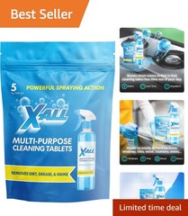 Multi-Purpose Cleaning Tablets for All Surfaces Streak-Free Shine Pack of 5