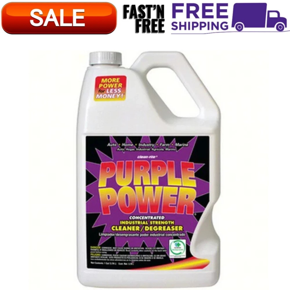 Purple Power Concentrated Industrial Strength Cleaner Degreaser, 1 Gallon