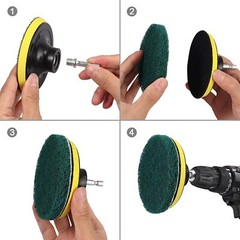 14/22x Drill Brush Attachment Set Multi Purpose Deep Cleaning Kit Power Scrubber