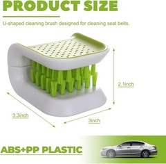 Cleaning Brush, Double Sided U-Shaped Safety Belt Bristle Scrubbe Color: 1 PCS