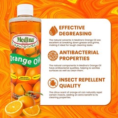 Orange Oil Cleaner and Degreaser Concentrate for Kitchen and Floors