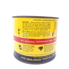Vintage SC Johnson Wood Paste Wax 16 Oz Discontinued Open ~90%