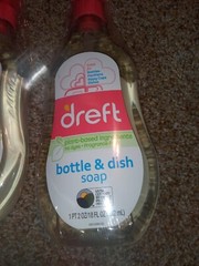 NEW LOT OF 5 DREFT BABY BOTTLE & DISH SOAP BOTTLES PACIFIERS SIPPY CUPS 18 OZ