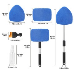 11 pcs Window Windshield Cleaning Tool Microfiber Car Wiper Cleaner Glass Brush