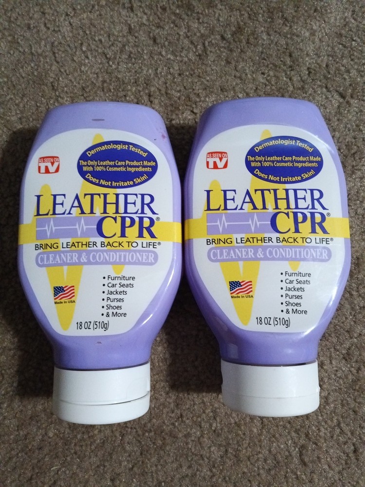 2 Bottles Leather CPR Cleaner & Conditioner 18oz Each As Seen On TVNEW (Exp 7-26
