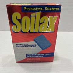 Vintage 1 lb Box SOILAX Non-Sudsing Wall Floor Cleaner RCN Products (15oz)