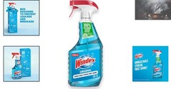Eco-Friendly 23oz Glass Cleaner Spray – Streak-Free Shine, Blue Scent