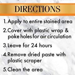 Stone Care International Stone Stain Remover – 10 Ounce – Stain Remover for