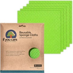 Sponge Cloths – 5 Count – 100% Natural Cleaning Rags for Kitchen, Bathroom, H…