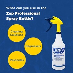 Zep Professional Sprayer Bottle – 32 oz (Pack of 3) – HDPRO1 – White