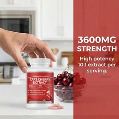 Good Grove Tart Cherry Extract Capsules 60 Capsules, Non- Vegan 3600mg