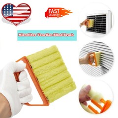 Microfibre Window Conditioner Blind Brush Duster Dirt Clean Cleaner Tool US