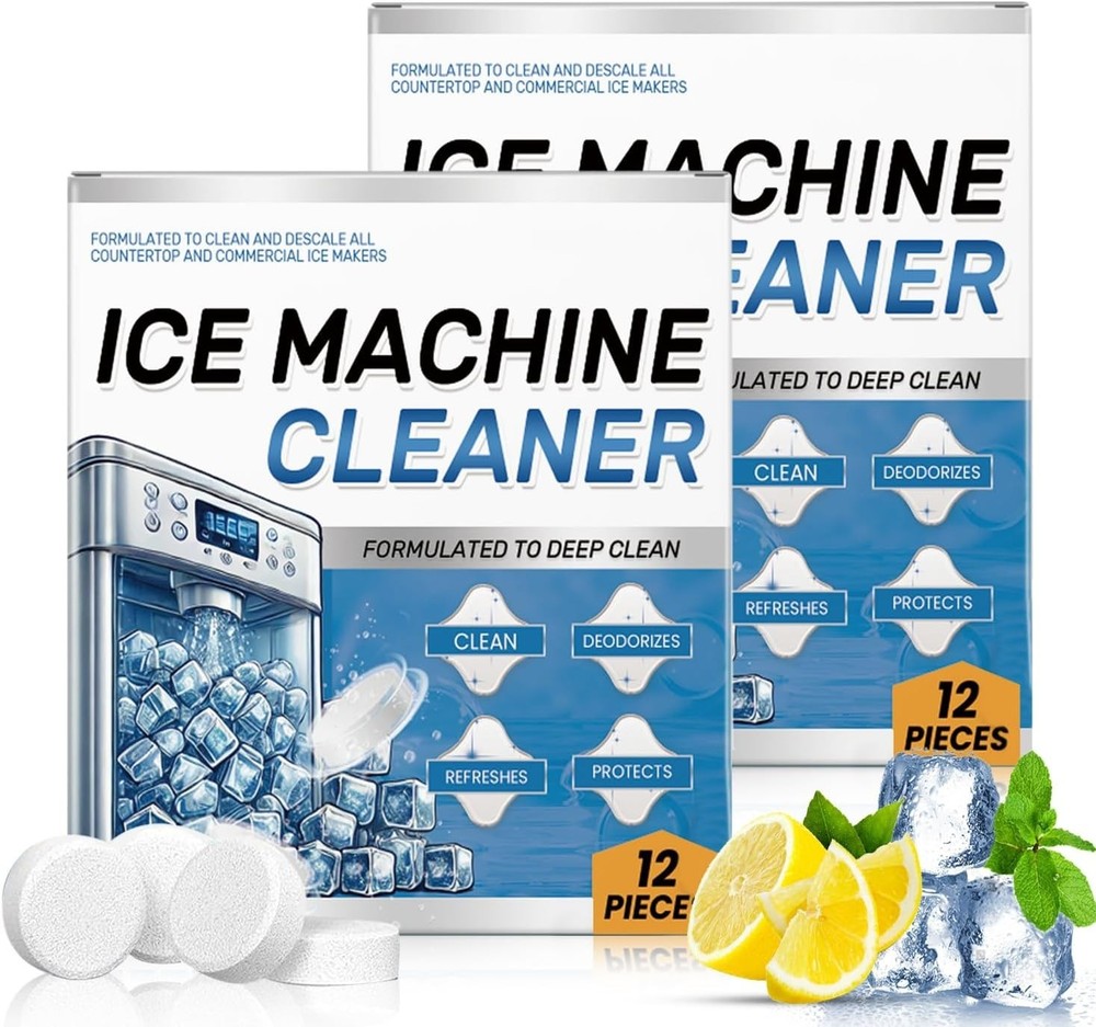 Ice Machine Cleaner Maker Descaler 24 Clean Tablets for Ice Makers – Bulk