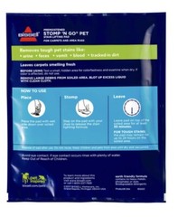 Bissell Stomp ‘N Go Pet Lifting Pads + OXY Stain Removal Carpet Rug Cleaner 3 Pk