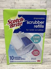 Scotch-Brite 3M Disposable Toilet Scrubber Refill, Blue/White (MMM558RF)
