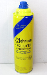 Vtg SC Johnson One Step No Buff Wax 1988 Fine Wood Floor Care 22oz Discontinued
