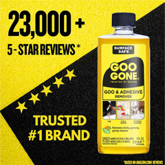 Goo Gone Original Liquid – 8 Ounce – Surface Safe Adhesive Remover Safely Remove