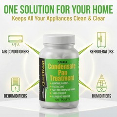 AC Drain Pan Tablets 100 Tabs HVAC Cleaner Prevent Clogs Odor Control Air Condit
