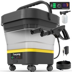 Portable Cordless Cleaner with Tank: Foldable Electric Cleaning Tool, 3.4 Gal…