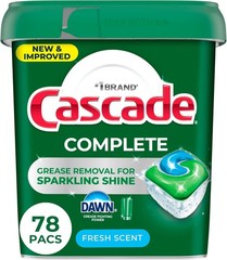 Cascade Complete Dishwasher Pods – Fresh Scent ActionPacs, Dishwasher Detergent,