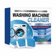 Washing Machine Cleaner Tablets 12Pcs Effervescent Descaler Deep Clean Remove Od