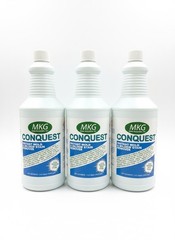3 Pack MKG Conquest Instant Mold & Mildew Stain Remover 32 fl oz 1 Quart