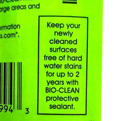 Bioclean Hard Water Stain Remover Rust Lime Scale Seals for 3 Months 20.3 Oz