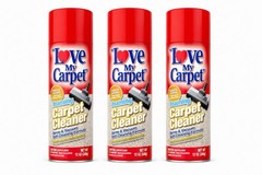 Love My Carpet Foaming Carpet Cleaner Spray & Vacuum 12oz 3-Pack Fights Odors