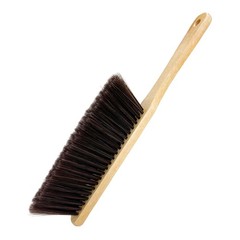 Wooden Dust Brush, 14 Inch Bench Brush Horse Hair Brush Hand Broom Counter Du