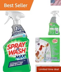 Maximum Strength Spray N’ Wash Stain Remover – 16oz Essential for Tough Stains
